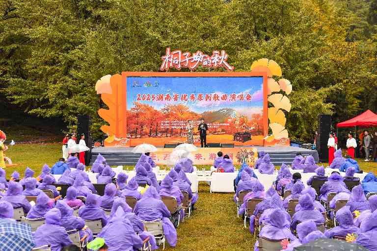 湖南省优秀原创歌曲演唱会唱响“桐子坳的秋”