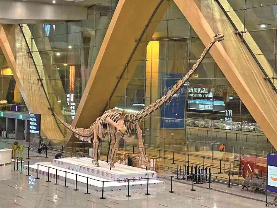 又看恐龙又学制香 昆明机场很好玩